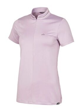 Schockemohle Summer Page Lavender Short-Sleeve Shirt - Large